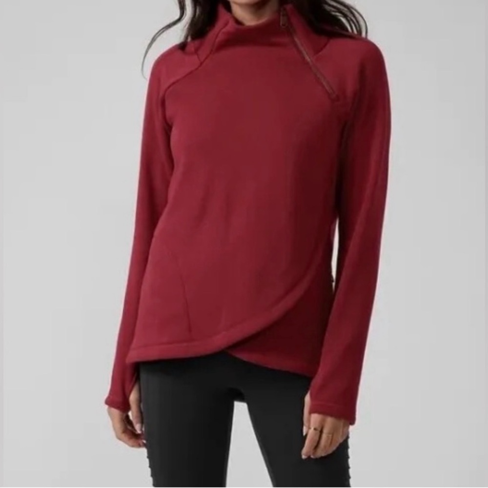 Athleta Cozy Karma Asym Pullover
